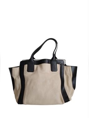 Chloe Alison East West Two Tone Leather Tote Bag
